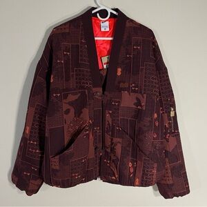 Nike Naomi Osaka Jacquard Kimono Jacket Burgundy MSRP $300 - Women’s Large